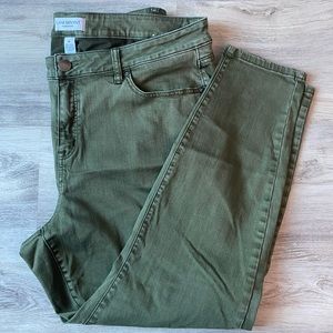 Lane Bryant Green Denim Jeans